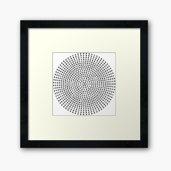 Radial Dot Gradient Framed Art Print