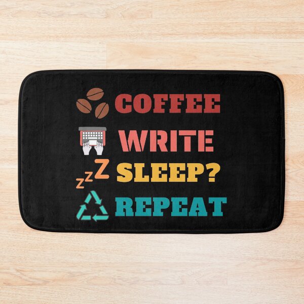 Item preview, Coffee Write Sleep Repeat Vintage Sunset Colors designed and sold by StarlightTales.