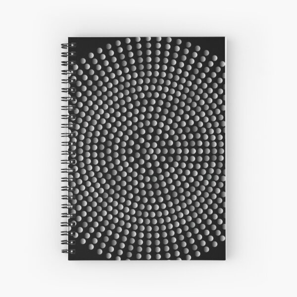 Radial Dot Gradient Spiral Notebook