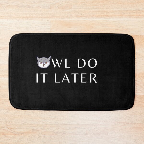 Item preview, Owl Do It Later Print designed and sold by Brimwood.