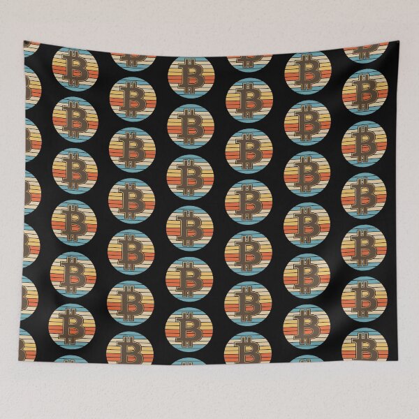 Item preview, Bitcoin Retro Sunset designed and sold by ThreadsNouveau.