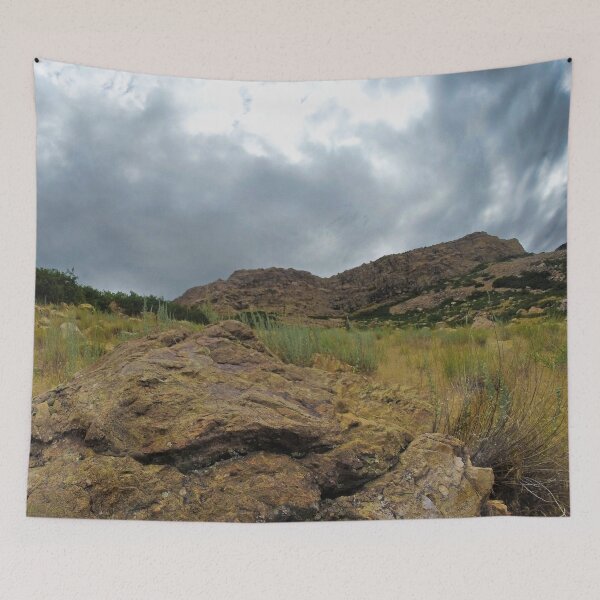 Item preview, Fall mountain woods with rocks, boulders and trees designed and sold by Ventures1.