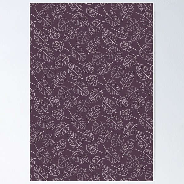 Artikelvorschau, Mauve Tropical Leaf Pattern entworfen und verkauft von Zurickdesigns.