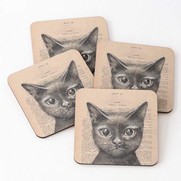 Item preview, Black cat designed and sold by lapetiteart.