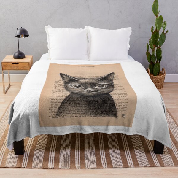 Item preview, Black cat designed and sold by lapetiteart.