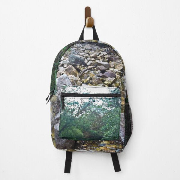Item preview, Fall mountain woods with rocks, boulders and trees designed and sold by Ventures1.