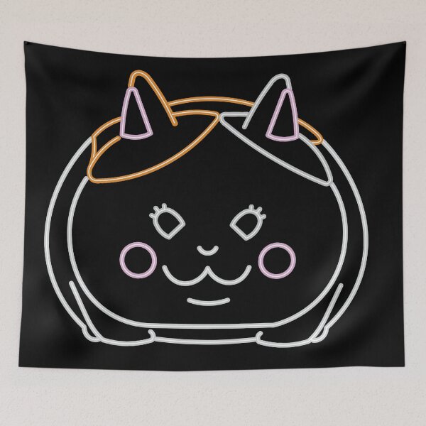 Item preview, neon fat cat designed and sold by tenmanchan.