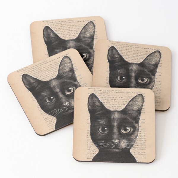 Item preview, Black cat designed and sold by lapetiteart.