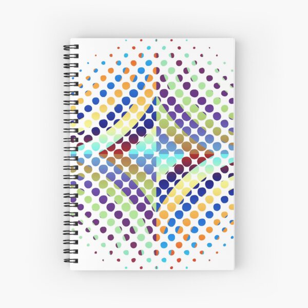 Copy of Radial Dot Gradient Spiral Notebook