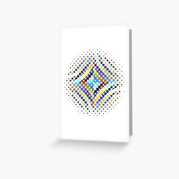 Copy of Radial Dot Gradient Greeting Card