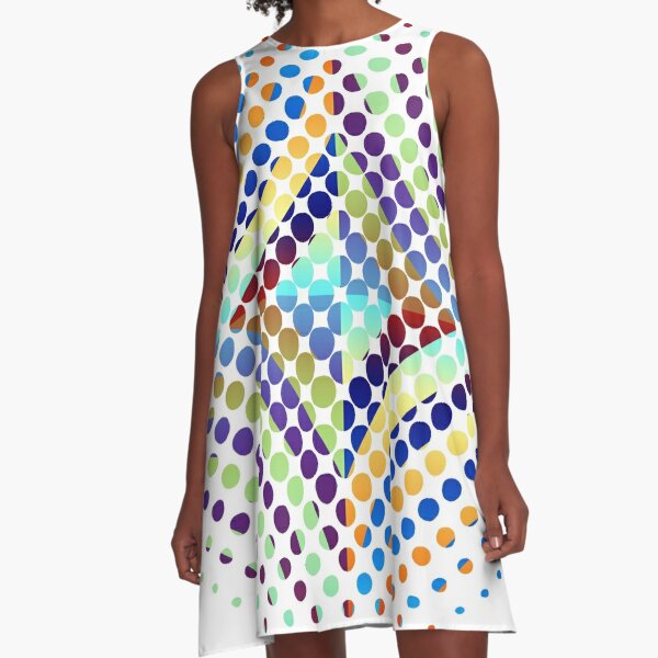 Copy of Radial Dot Gradient A-Line Dress