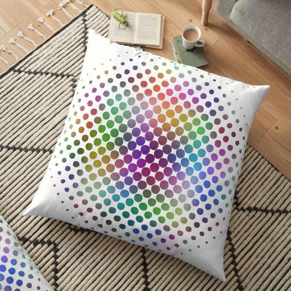 Radial Dot Gradient Floor Pillow