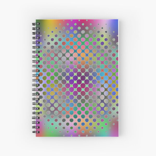 Radial Dot Gradient Spiral Notebook