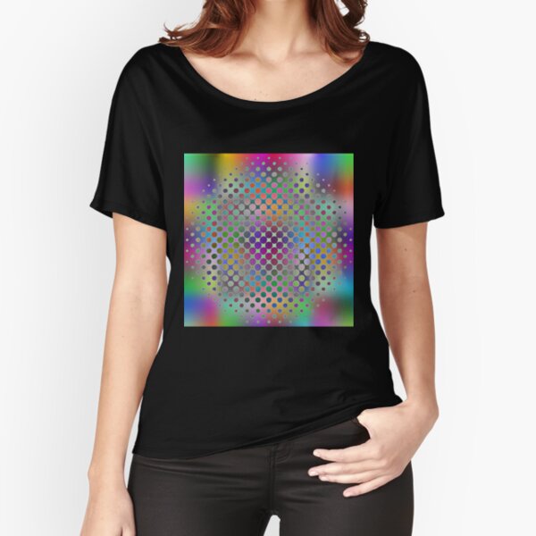 Radial Dot Gradient Relaxed Fit T-Shirt