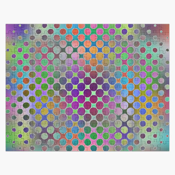 Radial Dot Gradient Jigsaw Puzzle