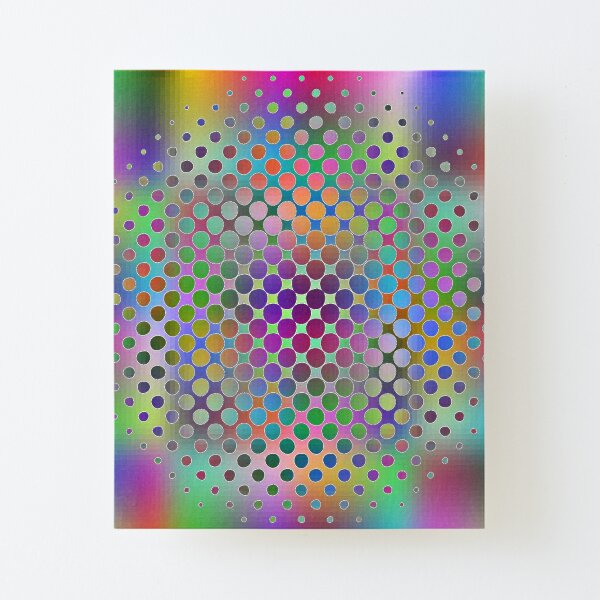 Radial Dot Gradient Canvas Mounted Print