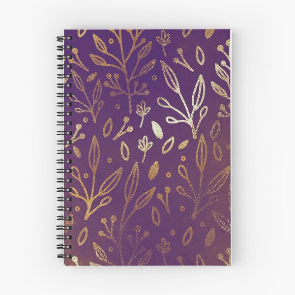 Item preview, Purple and Gold Leaf Marble Pattern designed and sold by WOW TeesAndThings.