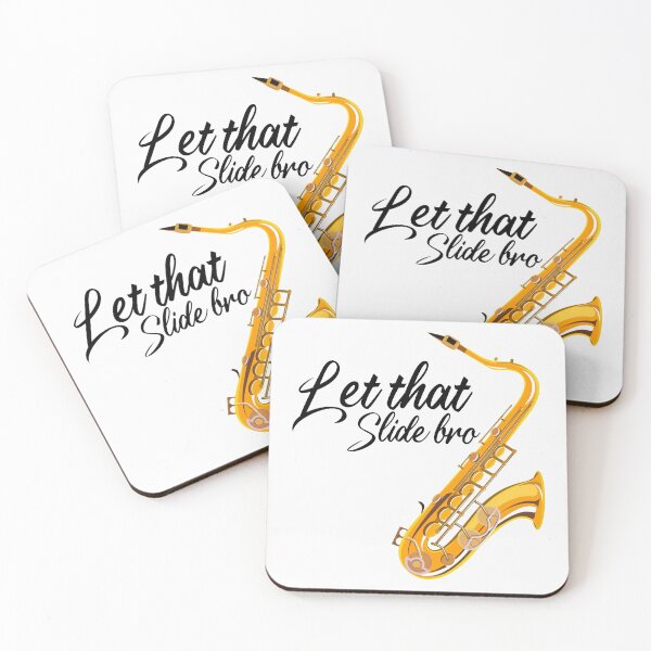 Item preview,  LET THAT SLIDE BRO Sticker MUSIC Trombone Player Gift designed and sold by BadrLuke01.