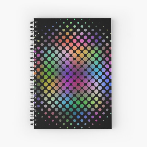 Radial Dot Gradient  Spiral Notebook