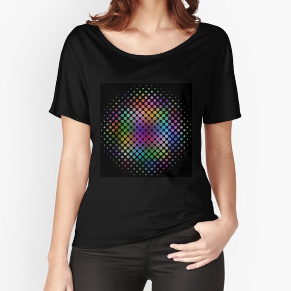 Radial Dot Gradient  Relaxed Fit T-Shirt