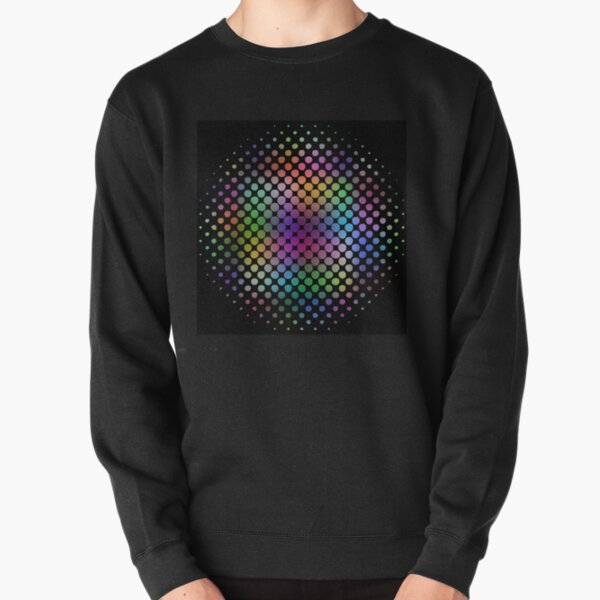 Radial Dot Gradient  Pullover Sweatshirt