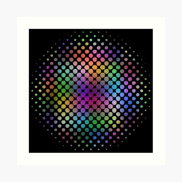 Radial Dot Gradient  Art Print