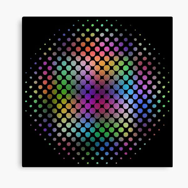 Radial Dot Gradient  Canvas Print