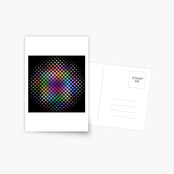 Radial Dot Gradient  Postcard