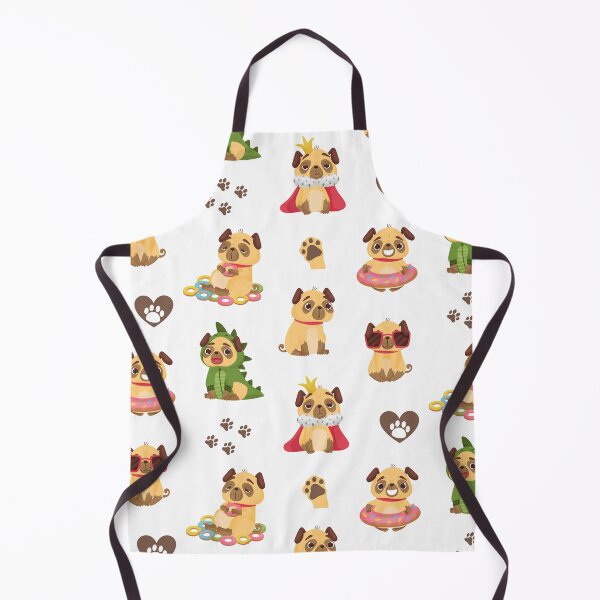 Item preview, Pugs and Paws Cute Pattern and Sticker Pack designed and sold by yumiso.