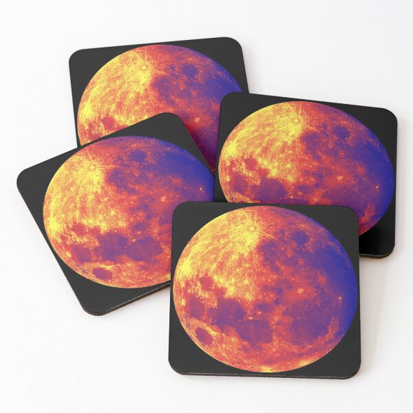 Item preview, Magma coloured moon designed and sold by felinefeelings.