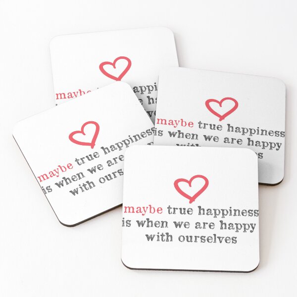 Item preview,  maybe true happiness is when we are happy with ourselves : Inspirational Quote / gift idea Sweet birthday / Birthday Gift  designed and sold by Badrart.