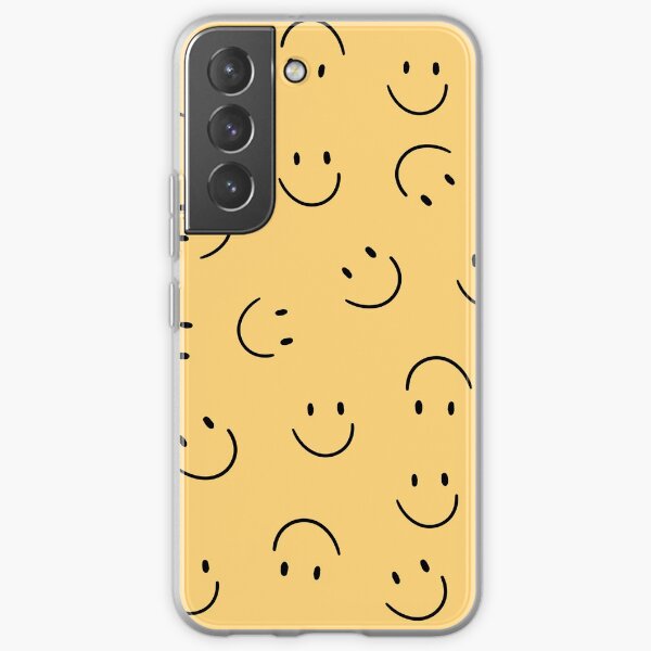 Buttercup Yellow Smiley Faces Samsung Galaxy Soft Case