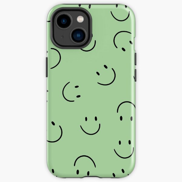 Sea Green Smiley Faces iPhone Tough Case