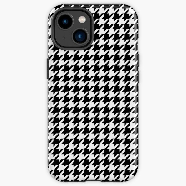 Floral Houndstooth Square iPhone Case