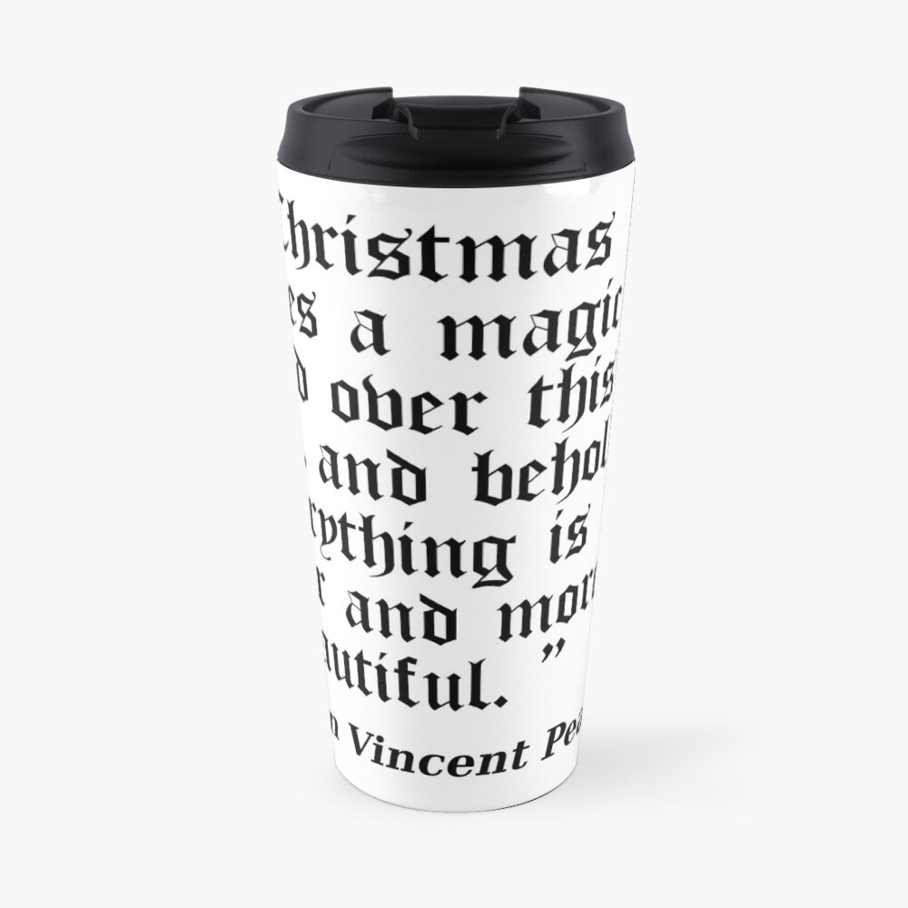 Norman Vincent Peale quote Travel Mug