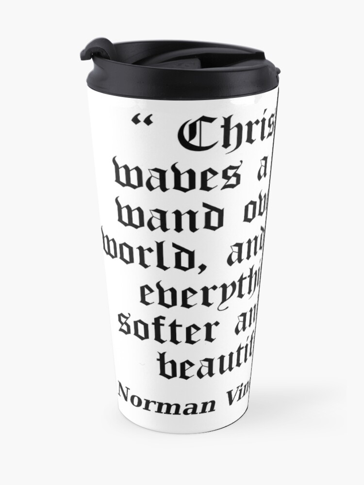 Alternate view of Norman Vincent Peale quote Travel Mug