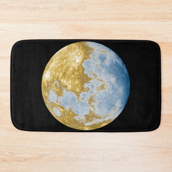 Item preview, Golden earth coloured moon designed and sold by felinefeelings.