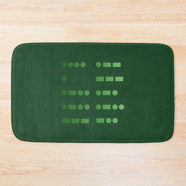 Item preview, Hello World - Morse Code in Green Gradient designed and sold by skykarrot.