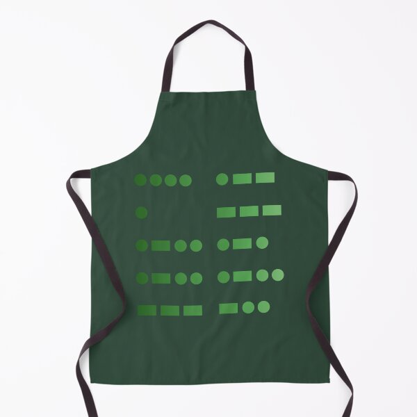 Item preview, Hello World - Morse Code in Green Gradient designed and sold by skykarrot.