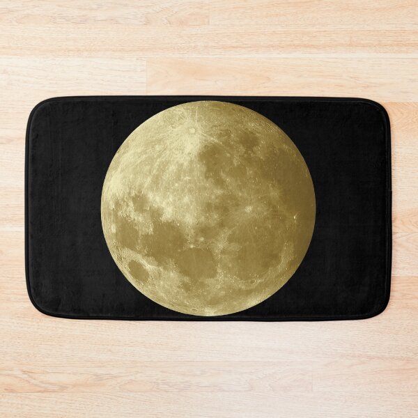 Item preview, Golden coloured moon designed and sold by felinefeelings.