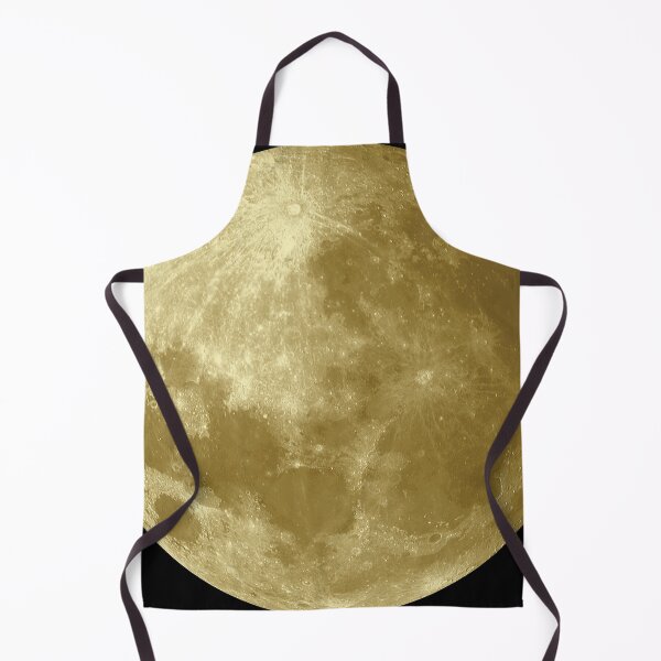 Item preview, Golden coloured moon designed and sold by felinefeelings.