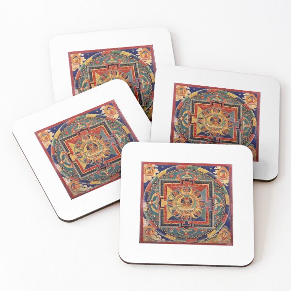 Item preview, Buddha Mandala Antique Tibetan Thanka  designed and sold by RBEnt.