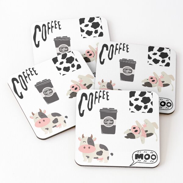 Item preview, Coffee then Cows Sticker Pack and Pattern designed and sold by yumiso.