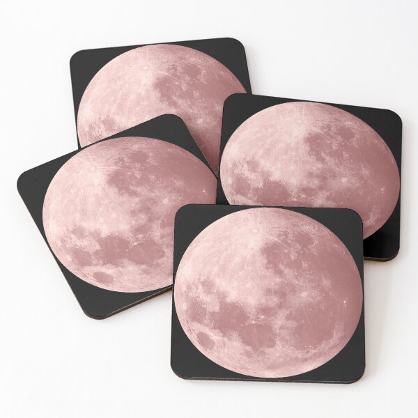 Aperçu de l'œuvre Lune de couleur or rose créée et vendue par felinefeelings.