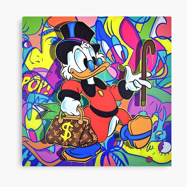 Scrooge McDuck Pop Art Canvas Print
