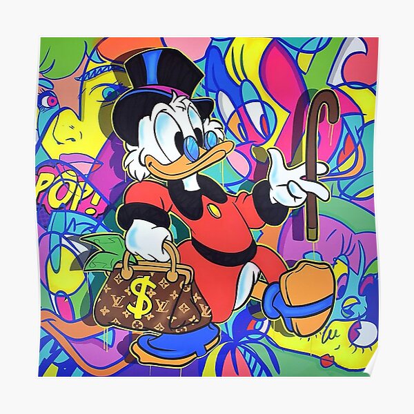 Scrooge McDuck Pop Art Poster