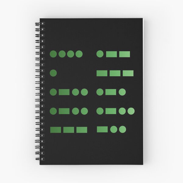 Item preview, Hello World - Morse Code in Green Gradient designed and sold by skykarrot.
