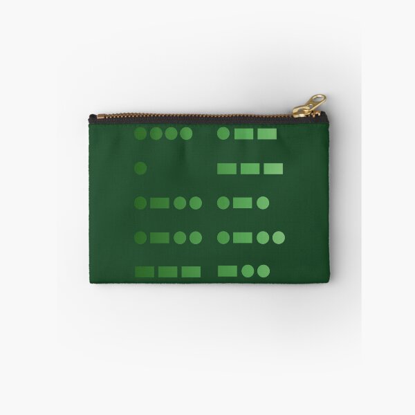Item preview, Hello World - Morse Code in Green Gradient designed and sold by skykarrot.