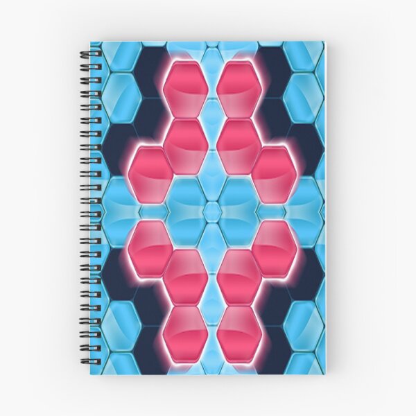 Item preview, Hexa Pattern blue and pink designed and sold by Funny beagles.