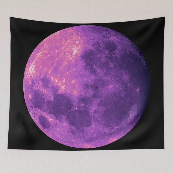 Item preview, Pink to purple moon designed and sold by felinefeelings.